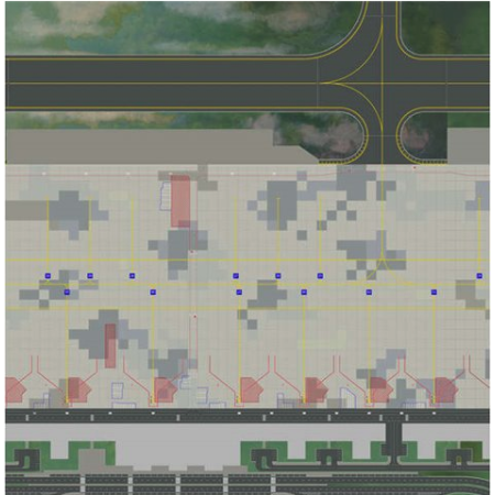 Airport ground plates - Set 1, 1:500