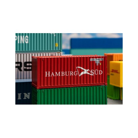 Faller 182001- HAMBURG SÜD 20' Container, skala 1:87