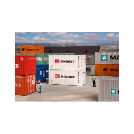 Faller 182053- 20' Container DB, 2 st, skala 1:87