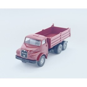 MAN, Flat bed tipper, Red - Wiking (H0)