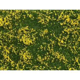 Gräsmaterial, gula blommor -Noch 07255