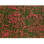 Gräsmaterial, röda blommor -Noch 07257