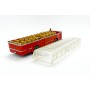 Wiking 1164/6A - Orange red Büssing Bus - Retro H0