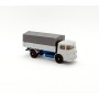 Wiking 615/3 - Silver gray / azure blue Büssing 4500 Flat bed truck - Retro H0