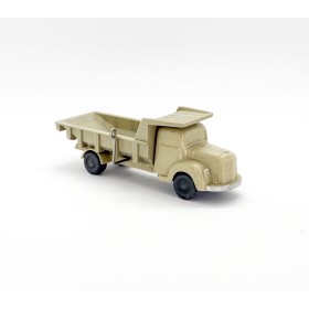 Wiking 214/2D - Beige MB 3500 Flat bed truck - Retro H0
