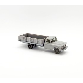 Wiking 624/1C - Silver gray Chevrolet flat bed truck - Retro H0