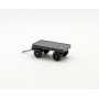 Wiking 467/1C - Basalt gray trailer for baggage truck - Retro H0