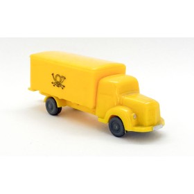 Wiking 183/2 - Yellow Postal box truck MB 3500 - Retro H0