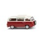 VW T2b Camping bus, Red/White - Wiking (H0)