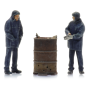 People with burn barrel