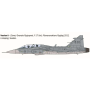 Italeri 91216, JAS 39D Gripen -Twin seater, byggsats skala 1/72