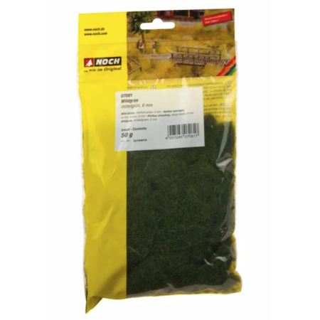 Wild Grass, Medium Green, 6 mm -Noch 07081