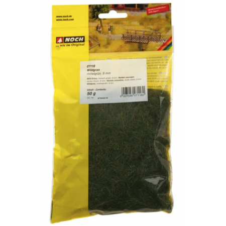 Wildgrass, Medium green, 9 mm  - Noch 07118