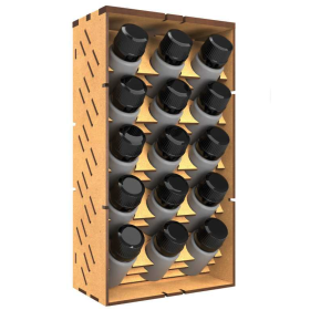 Paint rack, for 15 pcs of 30 ml bottles -GSW 11524