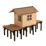 Laser-Cut minis Fishermans hut  - Noch 14262