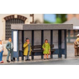 Laser-Cut minis Bus stop  - Noch 14390
