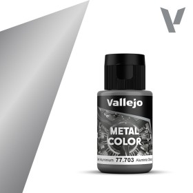 Metal Color, Dark Aluminium, 32 ml - Vallejo 77703