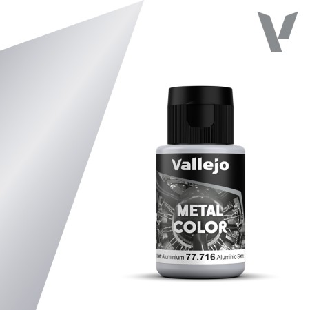 Metal Color, Semi Matt Aluminium, 32 ml - Vallejo 77716