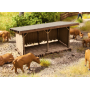 Laser-Cut minis Cattle shelter  - Noch 14379