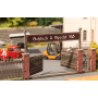 Laser-Cut minis Grindar med pelare i tegel  - Noch 14234