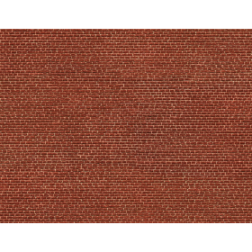 3D cartdboard sheet, red brick -Noch 56610 scale 1:87