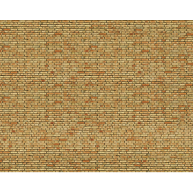 3D cartdboard sheet, yellow brick -Noch 56613 scale 1:87