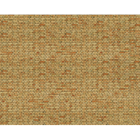 3D cartdboard sheet, yellow brick -Noch 56613 scale 1:87
