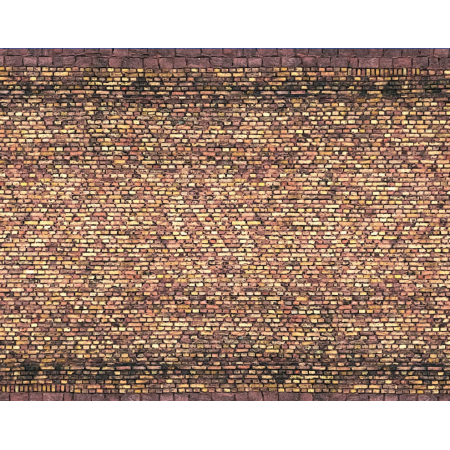 3D cartdboard sheet, industrial brick -Noch 56605 scale 1:87