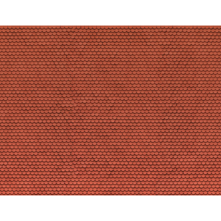 3D cartdboard sheet, roof tile -Noch 56690 scale 1:87