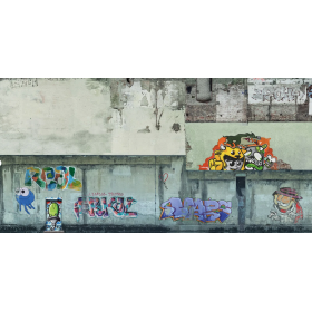 3D cardboard sheet, industrial wall -Noch 56669 scale 1:87