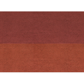 3D Cardboard sheet, plain tiles -Noch 56970 scale 1:160