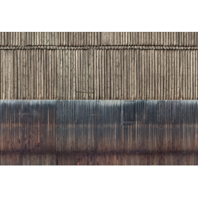 3D cartdboard sheet, timber wall  -Noch 56964 scale 1:87