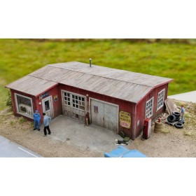 Larsen´s car repair shop Scale 1:87- Modellbygg