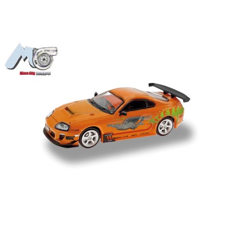 Toyota Supra, Orange "F'n'F" - Micro City (H0)