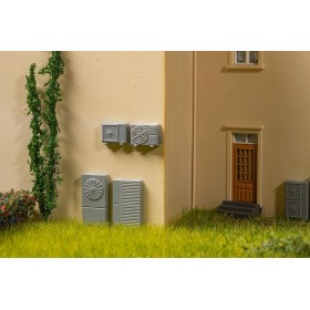 Faller 180005 - Värmepumpar, 10 st, skala 1:87