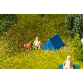 Faller 180003 - Fyra blå tält, skala 1:87