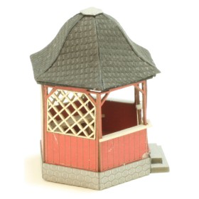 Joswood Hexagonal red gazebo