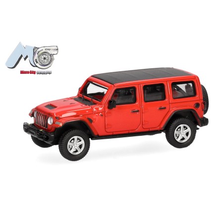 Jeep Wrangler, Röd - Micro City (H0)
