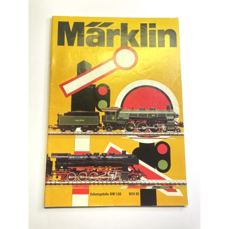 Märklin Katalog 1974 - Tyska -Begagnad skick: 3 Id: 18550 -H0 (1:87)